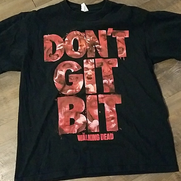 jerzees Other - Walking Dead 'Don't get bit' t-shirt men L